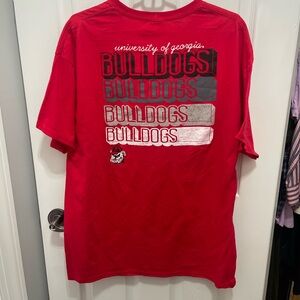 Hanes Red University of Georgia Bulldogs Tee